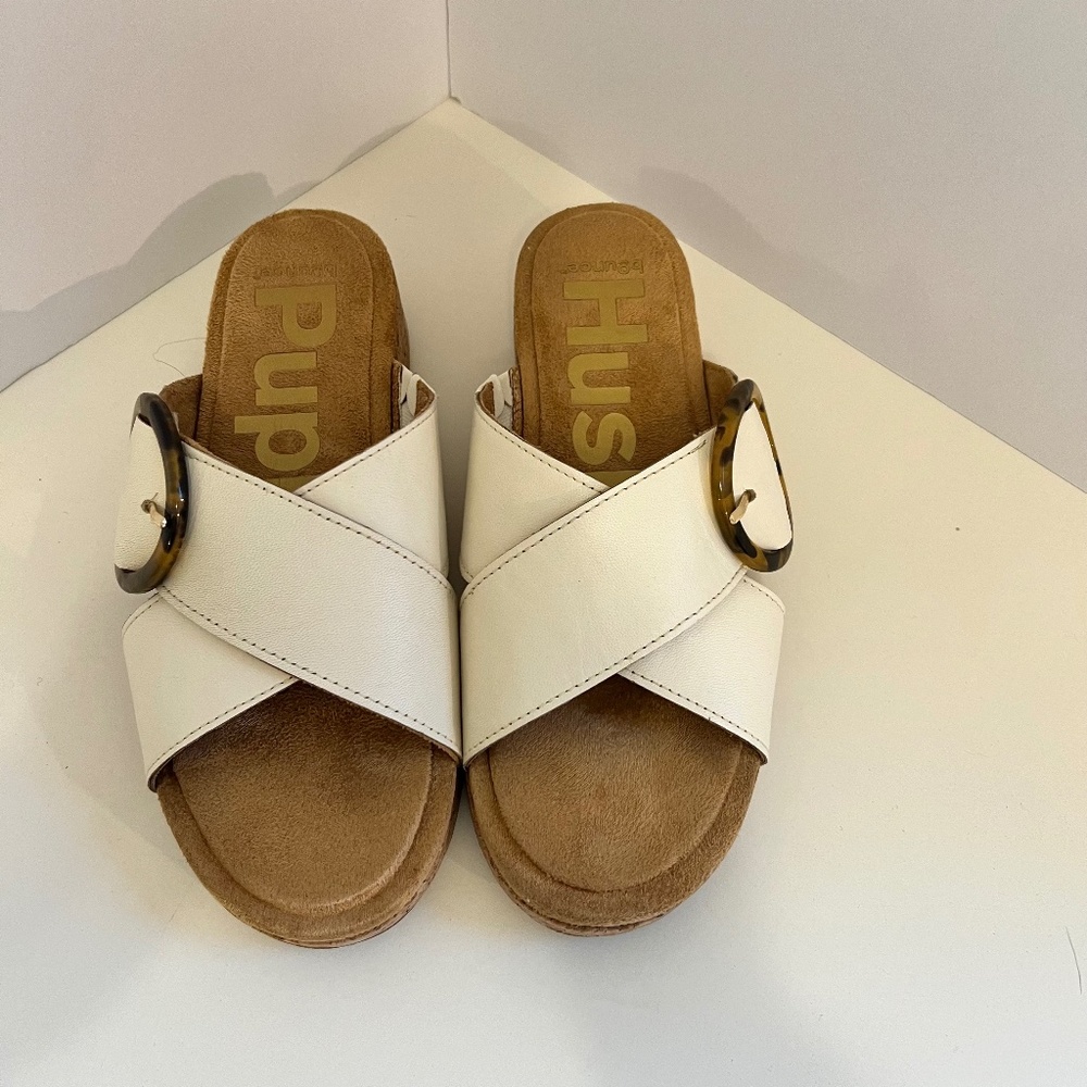 Hush Puppies June Buckle Slides  size 7